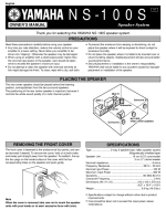 Yamaha NS-100-S-Owners-Manual 